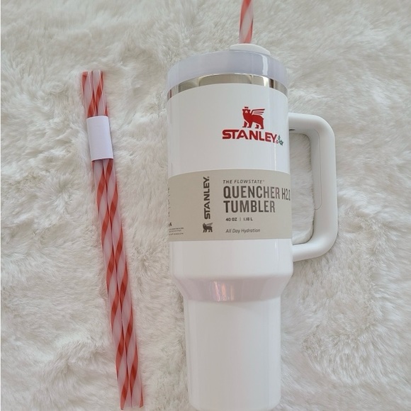 NWT New Stanley 40 Oz. Quencher H2.0 Tumbler TWISTED MISTLETOE - Picture 3 of 9